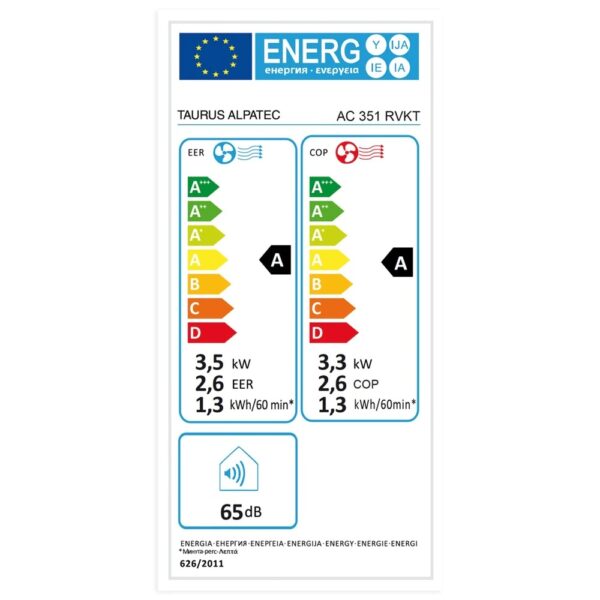 TAURUS Aire acondicionado portátil AC351RVKT con función calor Frío máx 3000 frigorías, calor máx 2850 Kcal - Imagen 5